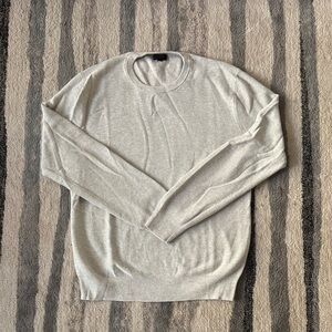 J. Crew Light Gray Crewneck Sweater